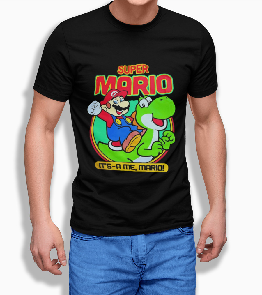 Super Mario Yoshi It's A Me Mario Nostalgic Adventure T-Shirt