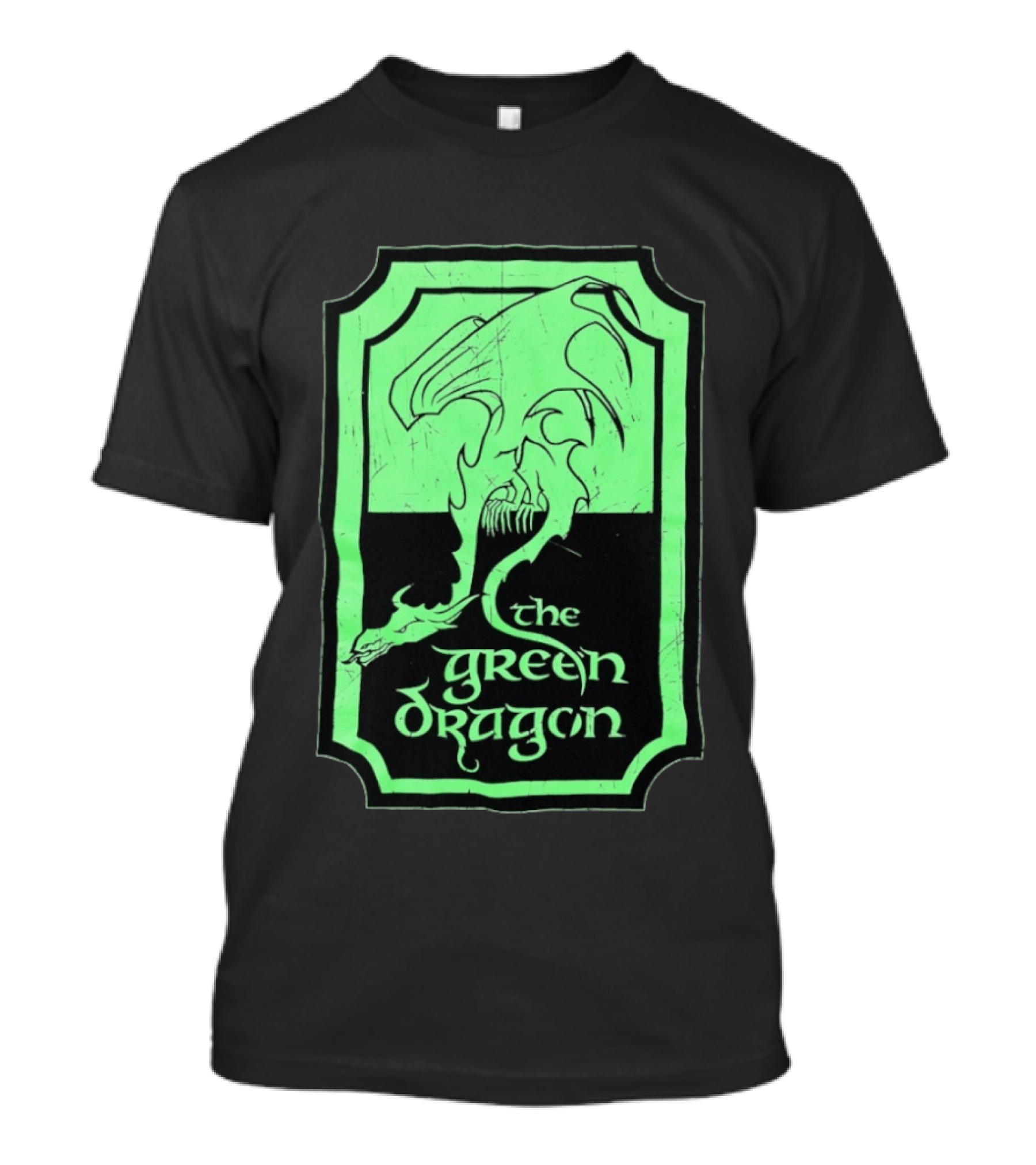 The Green Dragon Lord Of The Rings Fantasy Tavern T-Shirt