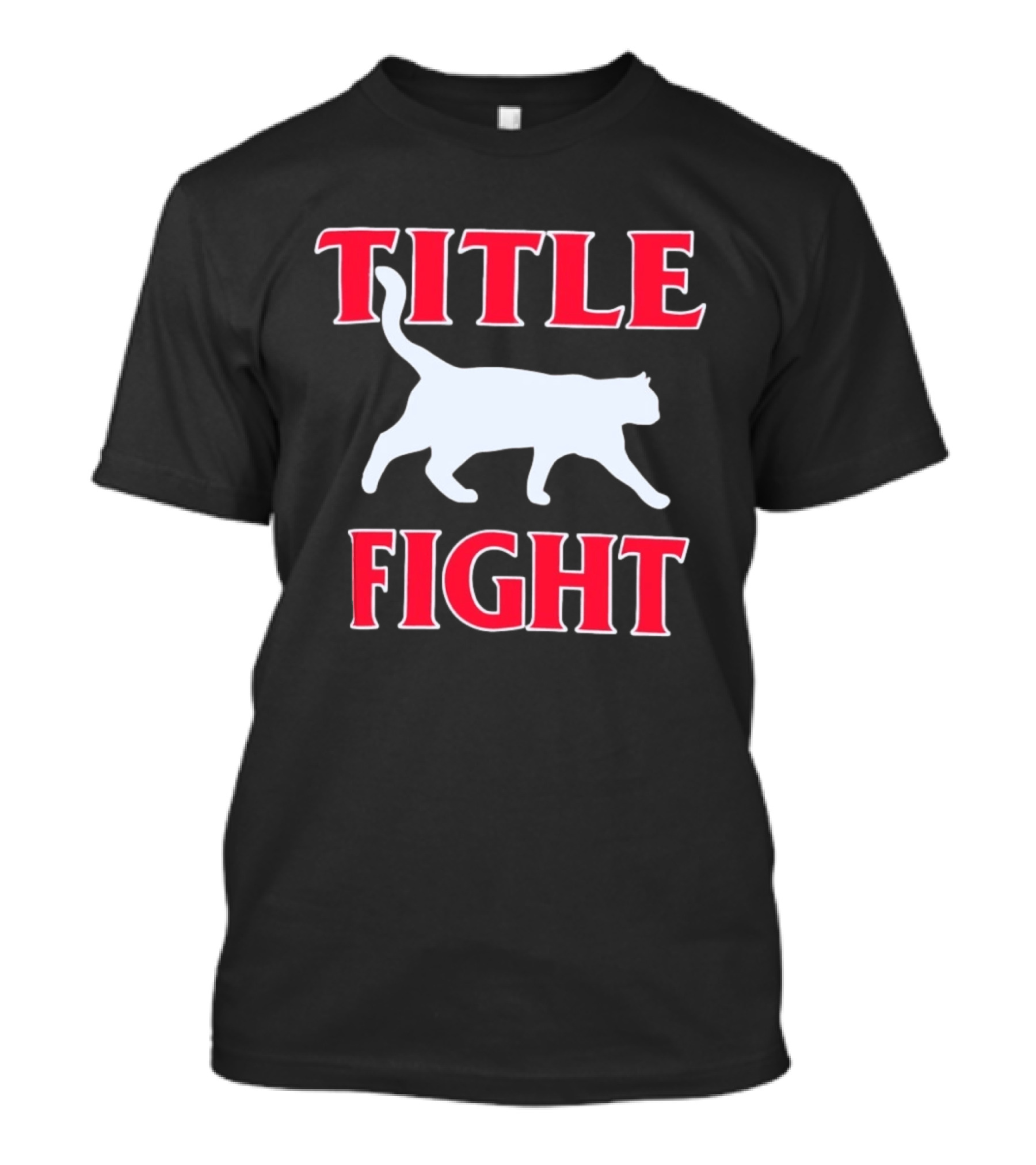 Title Fight Cat Silhouette Stray Rats Fanmade T-Shirt