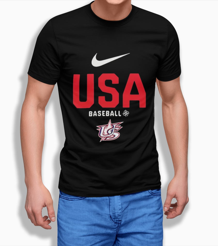 USA Baseball Nike Logo Team USA Sports Fan T-Shirt