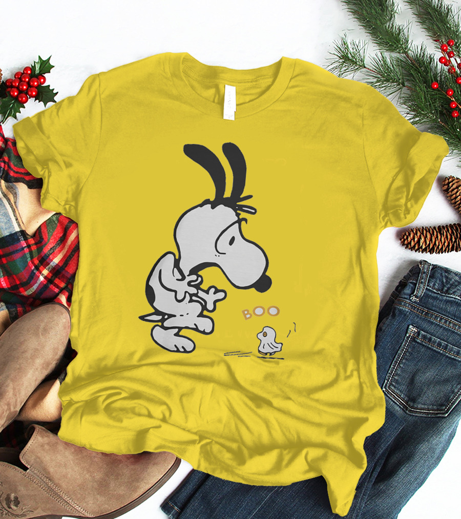 Just A Woman Who Loves Snoopy Boo Halloween T-Shirt