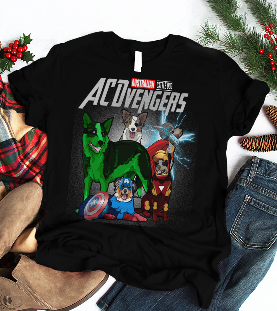 Australian Cattle Dog ACvengers Hero Pups T-Shirt