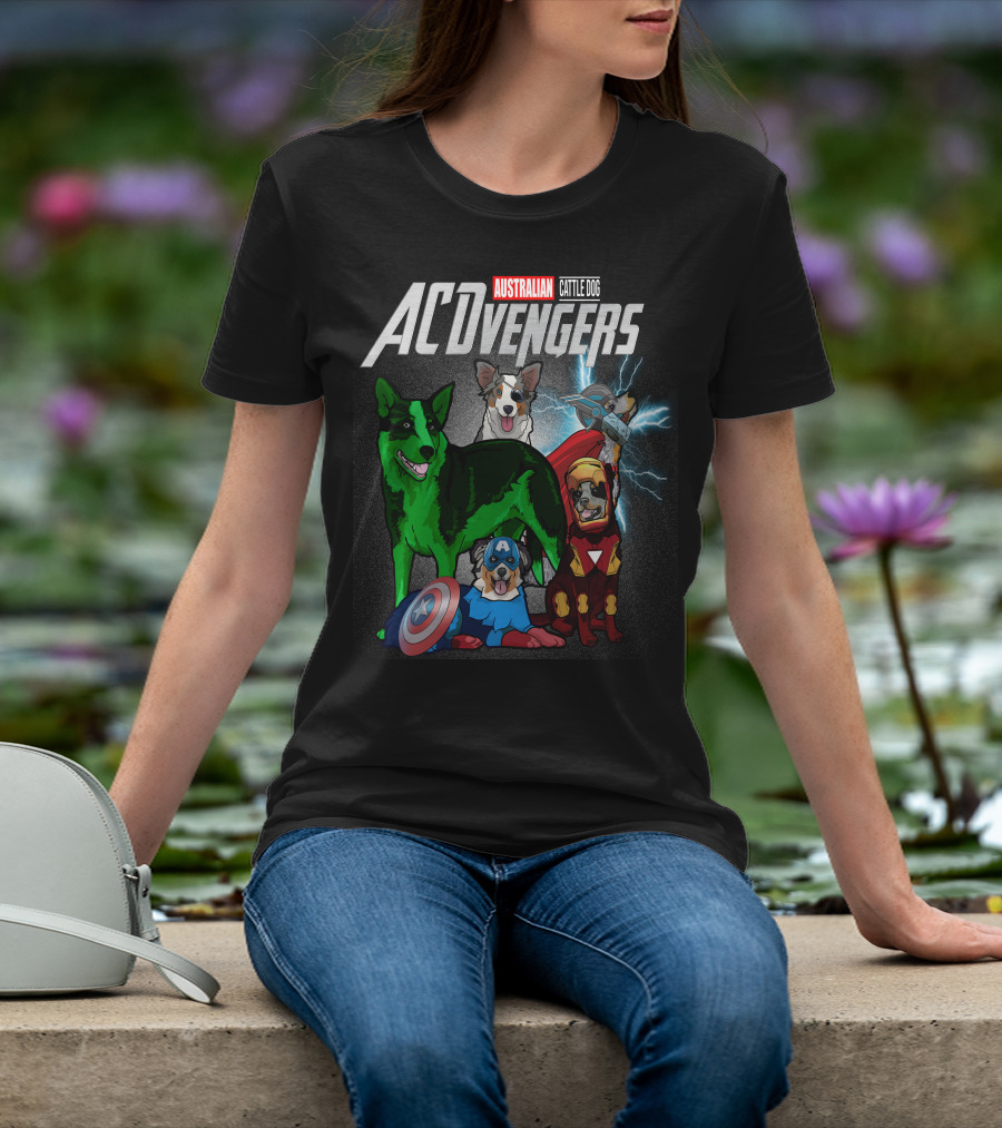 Australian Cattle Dog ACvengers Hero Pups T-Shirt