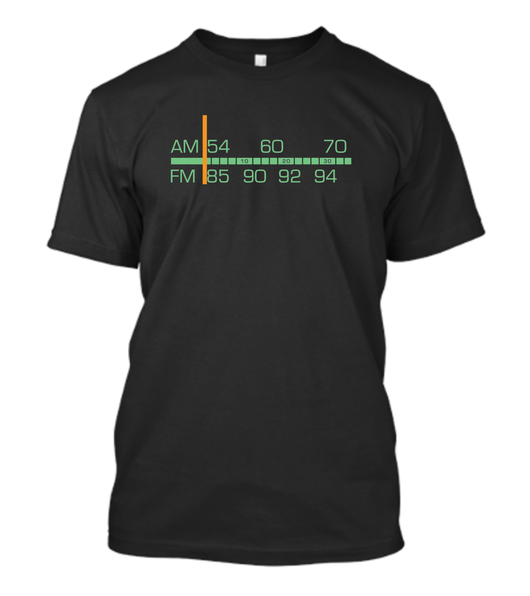 AM FM Radio Dial 80s Retro Vintage Tuner Display T-Shirt