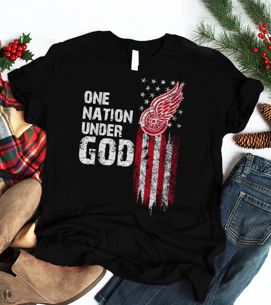 Detroit Red Wings One Nation Under God T-Shirt