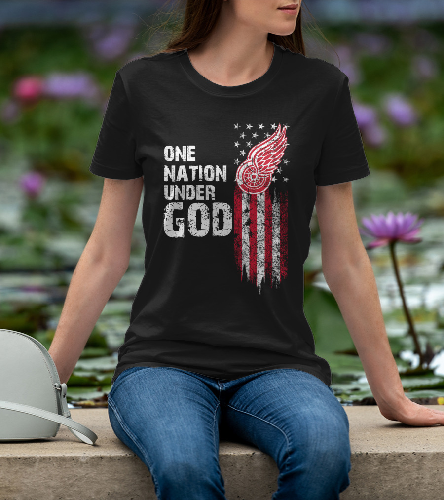 Detroit Red Wings One Nation Under God T-Shirt