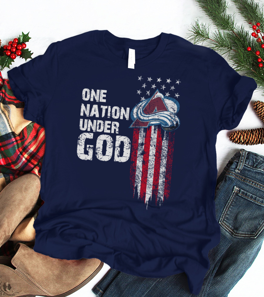 One Nation Under God Colorado Avalanche T-Shirt