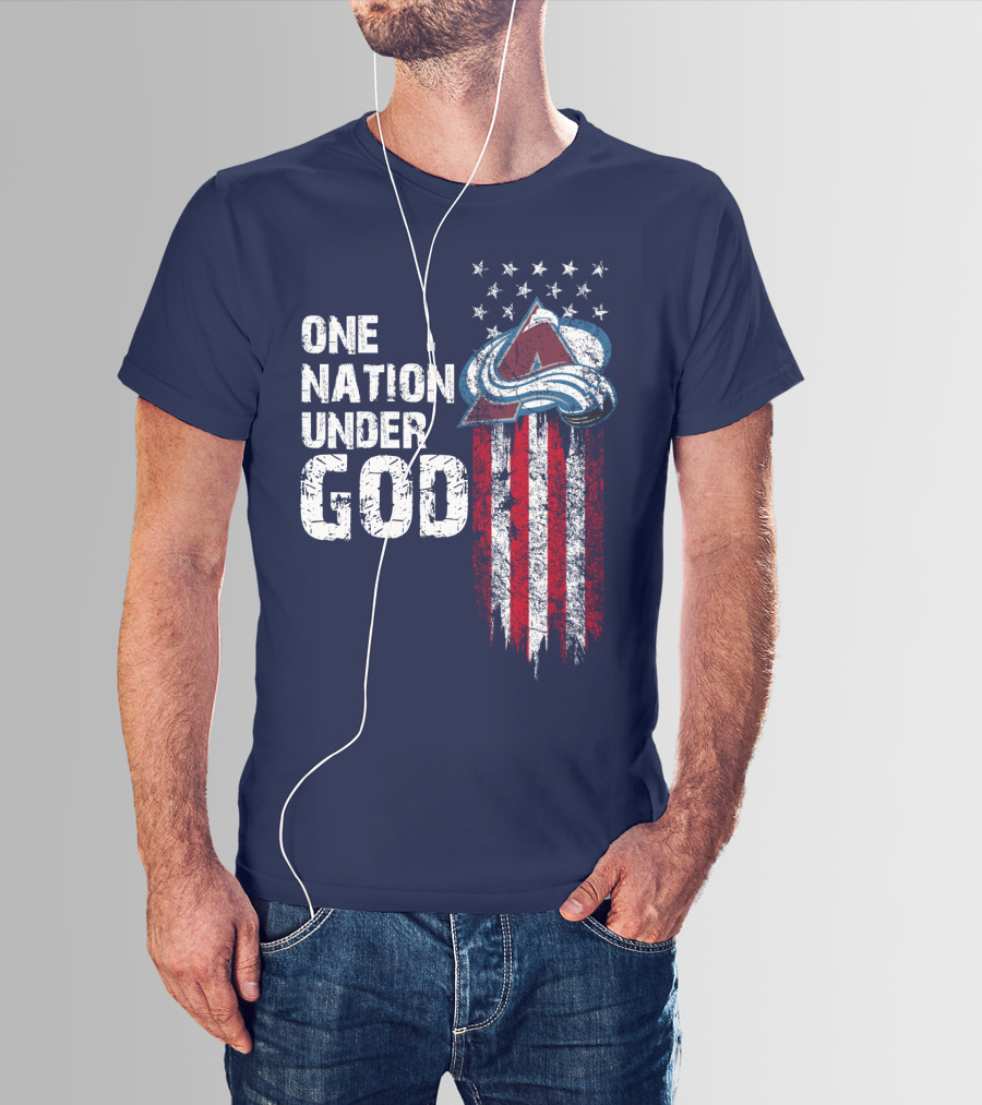 One Nation Under God Colorado Avalanche T-Shirt