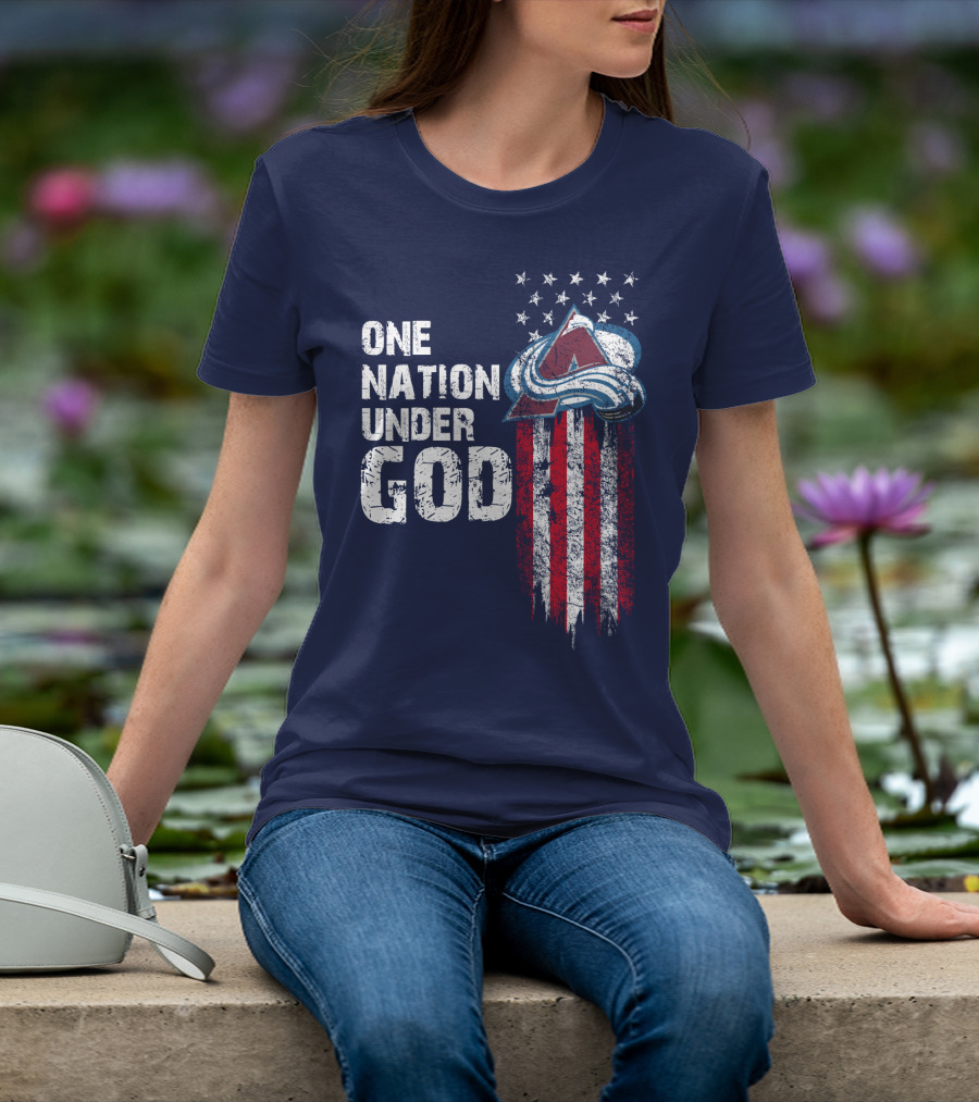 One Nation Under God Colorado Avalanche T-Shirt