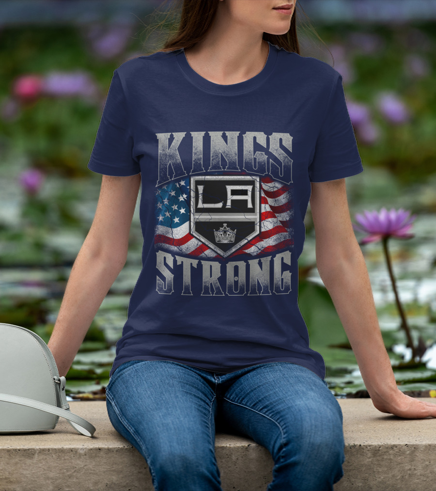 Kings Strong La American Flag T-Shirt