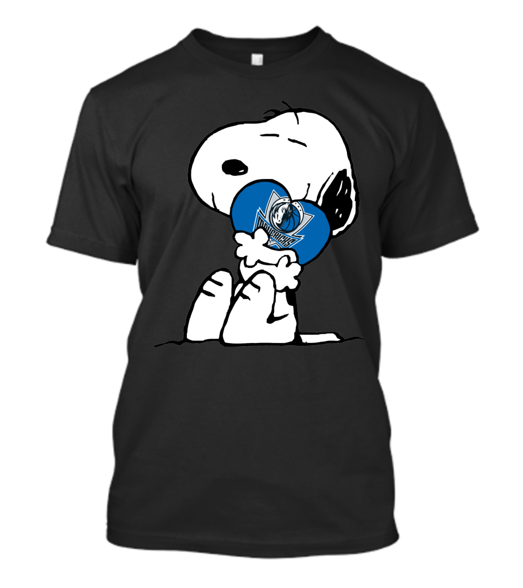 Snoopy Hugging Dallas Mavericks T-Shirt