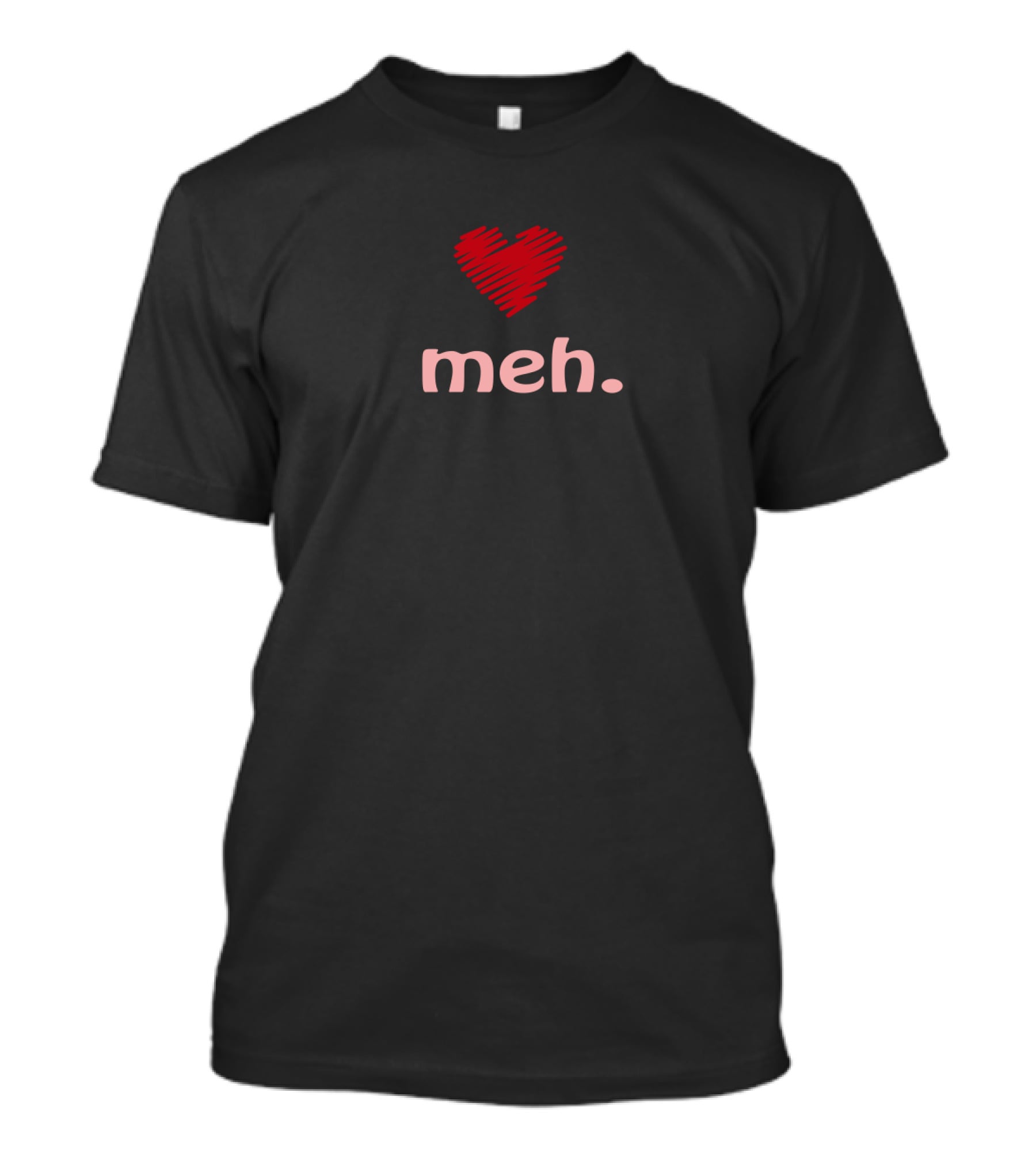 Heart Red Scribble Meh T-Shirt