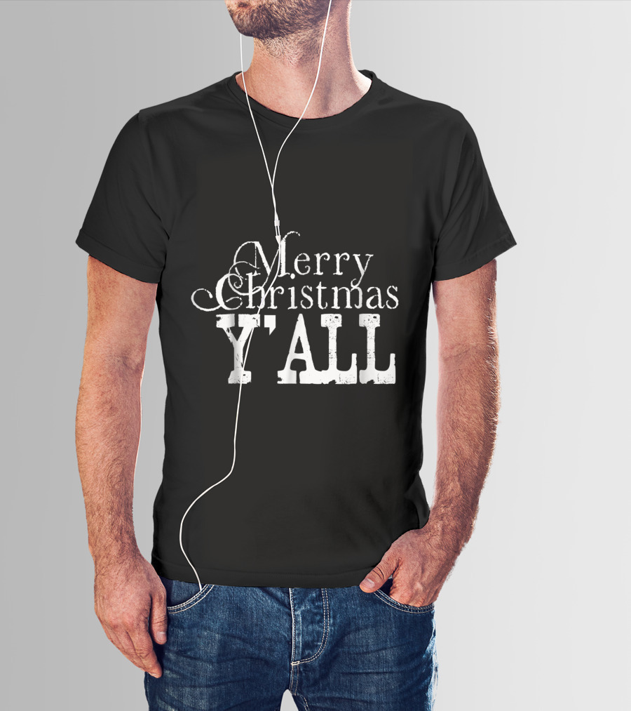 Merry Christmas Y'all Country Slang T-Shirt