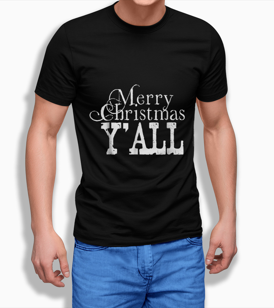 Merry Christmas Y'all Country Slang T-Shirt