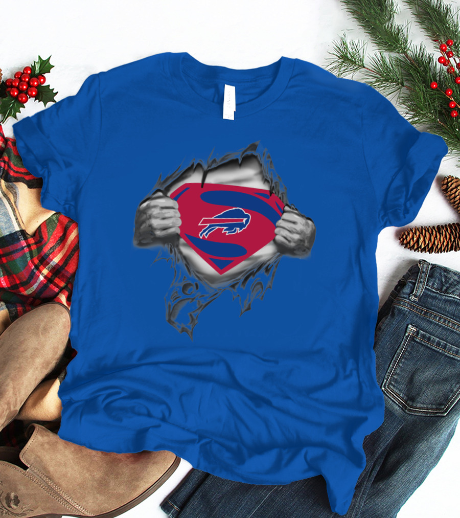 Buffalo Bills Superman Logo Unveiling T-Shirt