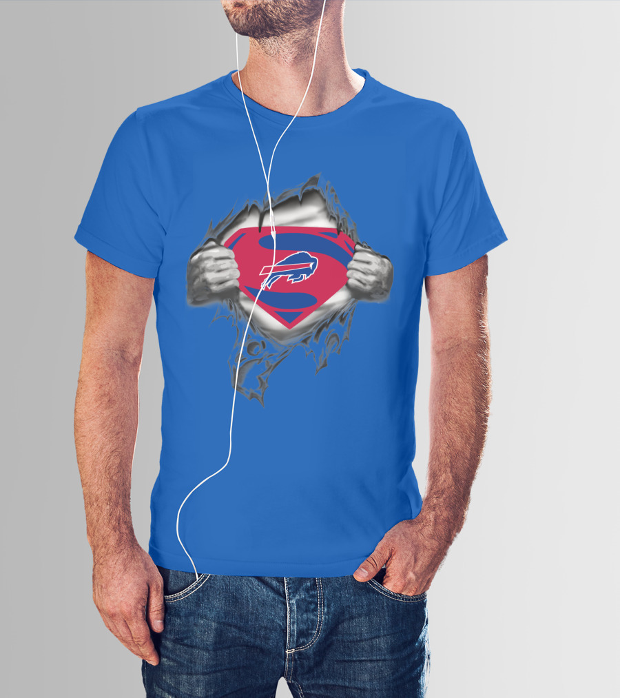 Buffalo Bills Superman Logo Unveiling T-Shirt