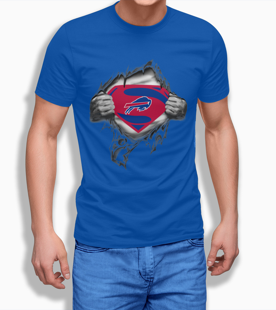 Buffalo Bills Superman Logo Unveiling T-Shirt