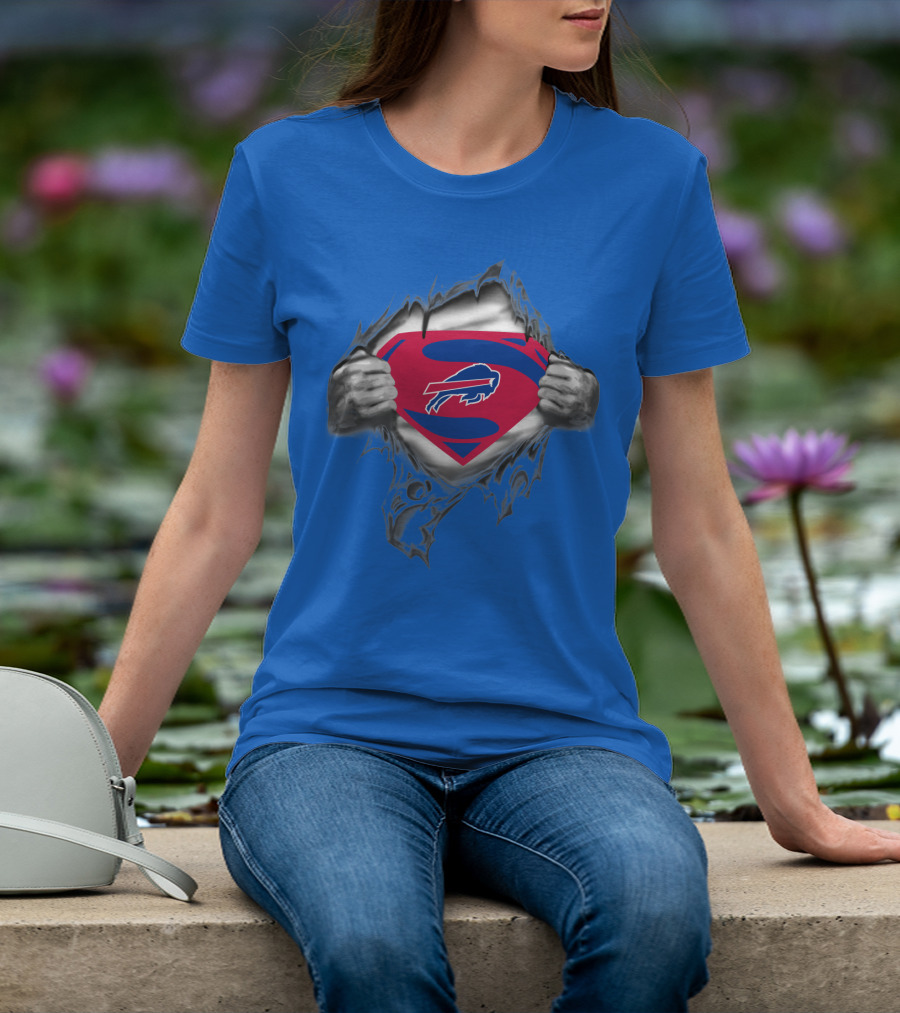 Buffalo Bills Superman Logo Unveiling T-Shirt