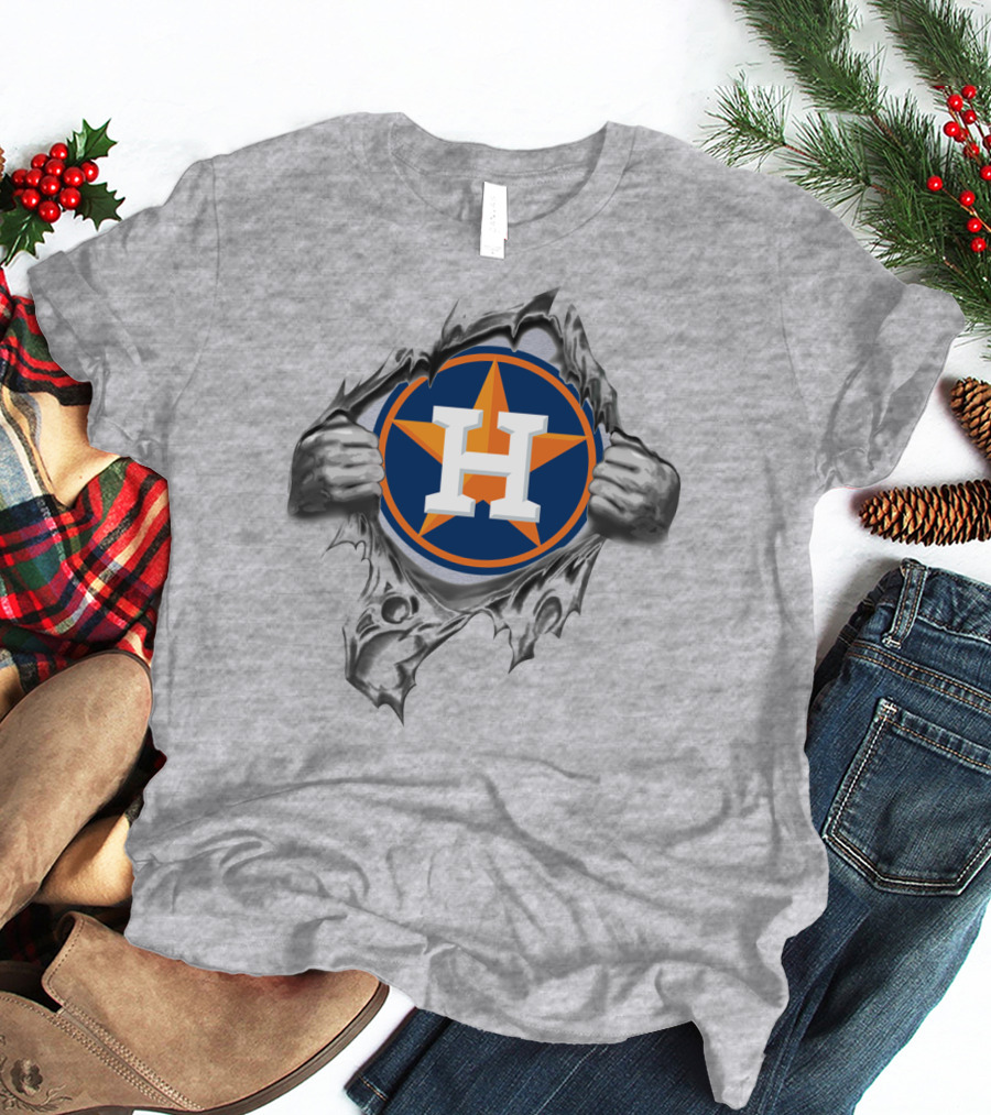 Houston Astros Breaking Through Steel T-Shirt