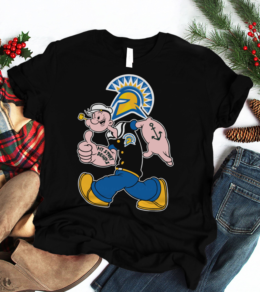 San Jose State Spartans Popeye My Story Begins T-Shirt