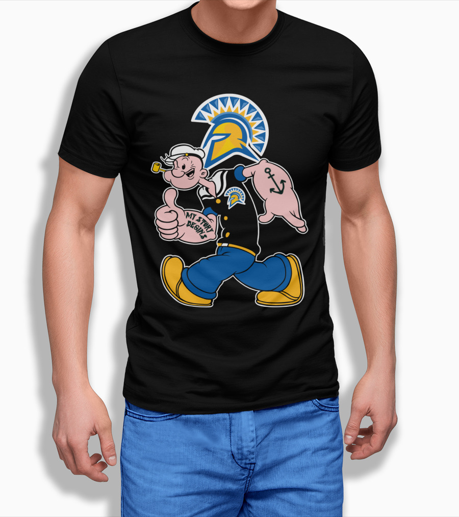 San Jose State Spartans Popeye My Story Begins T-Shirt