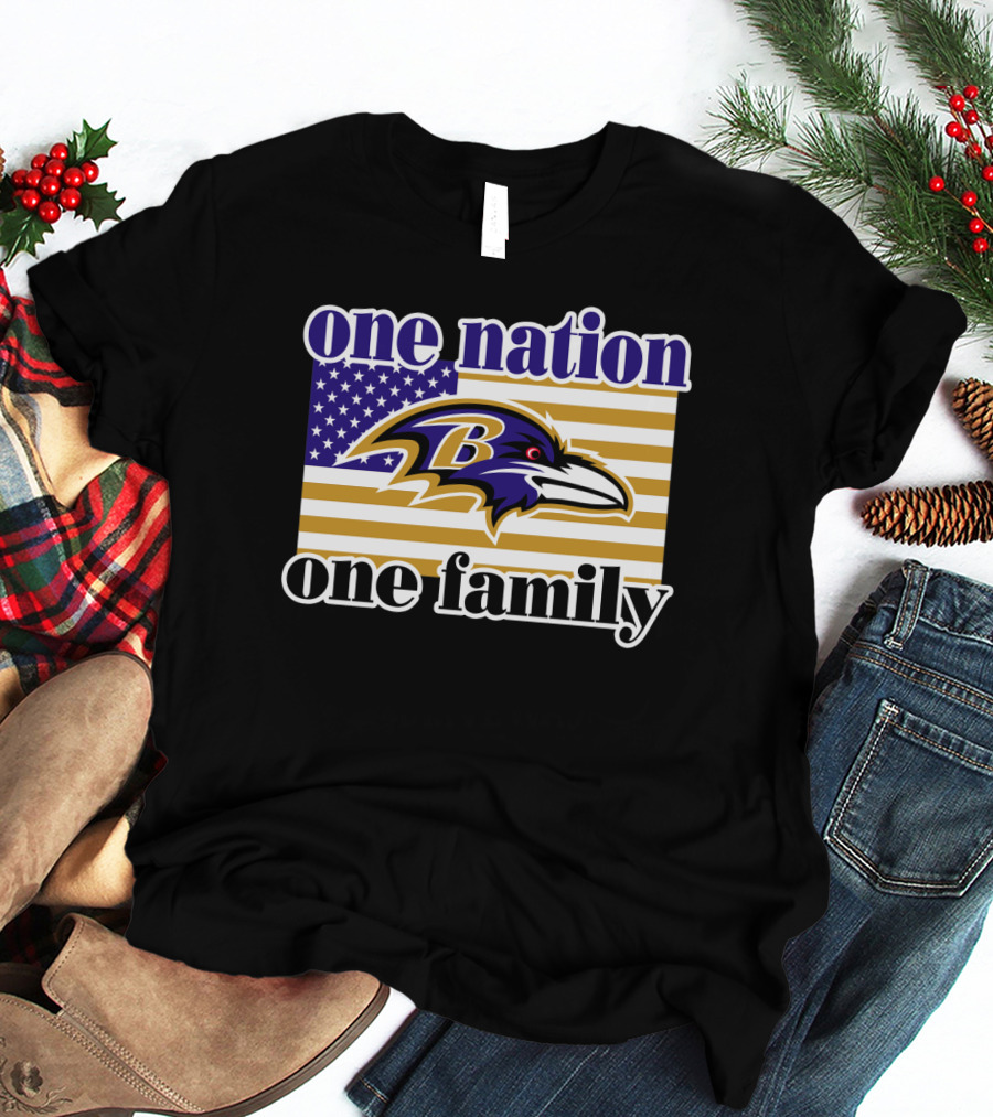 Baltimore Ravens One Nation One Family T-Shirt