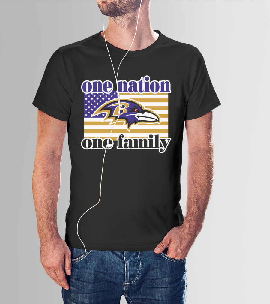 Baltimore Ravens One Nation One Family T-Shirt