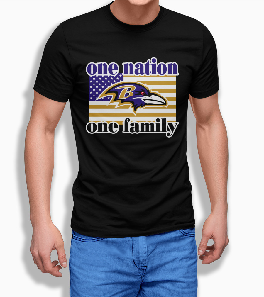Baltimore Ravens One Nation One Family T-Shirt