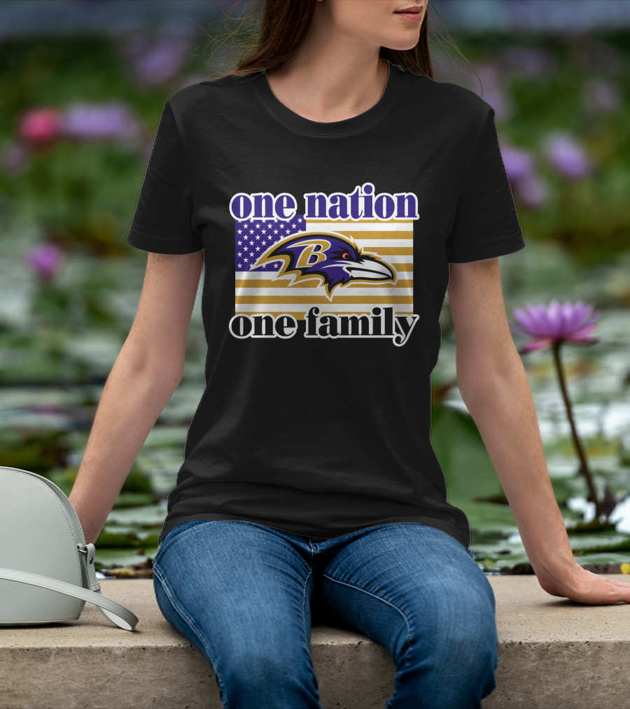 Baltimore Ravens One Nation One Family T-Shirt