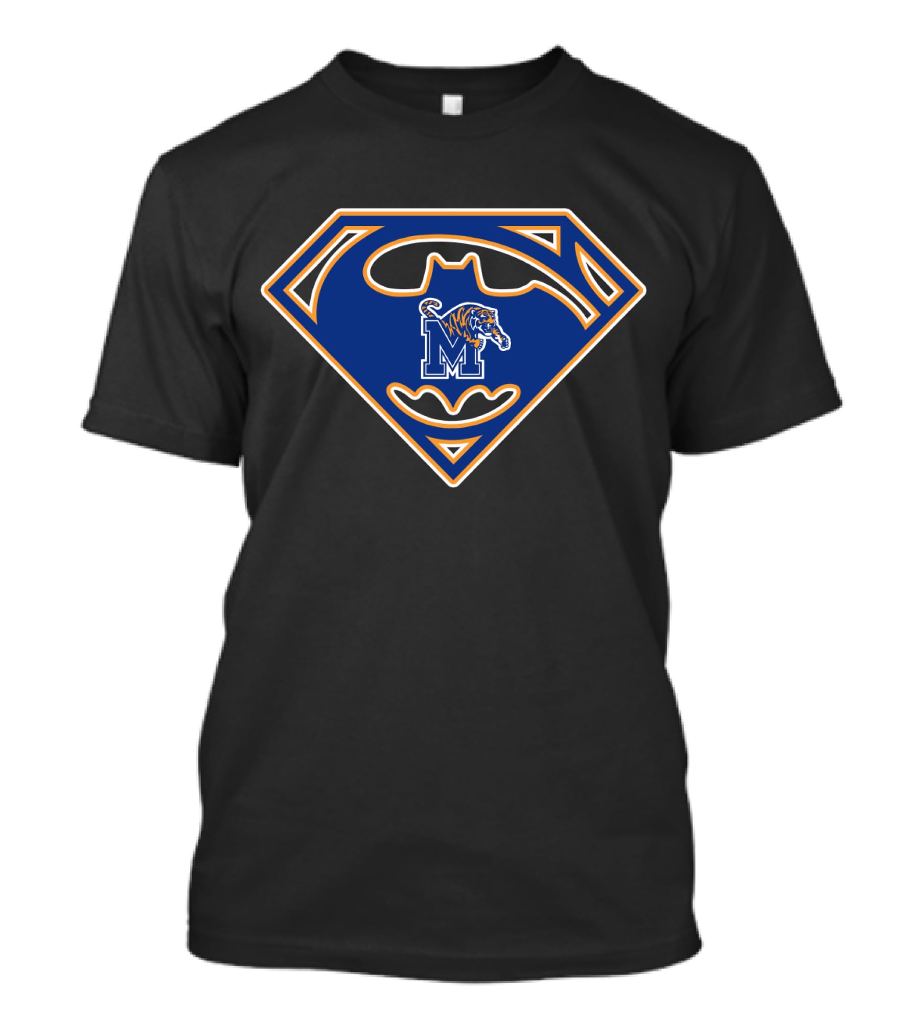 Bat Symbol Memphis Tigers Superhero Logo 52 T-Shirt