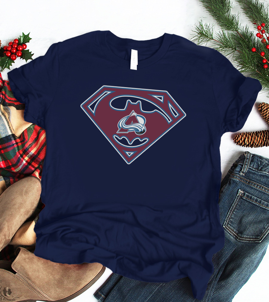 Batman Superman Colorado Avalanche Logo 152 T-Shirt