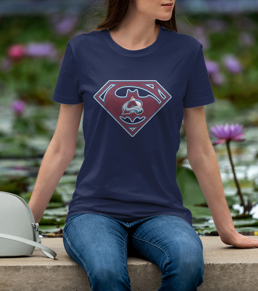 Batman Superman Colorado Avalanche Logo 152 T-Shirt