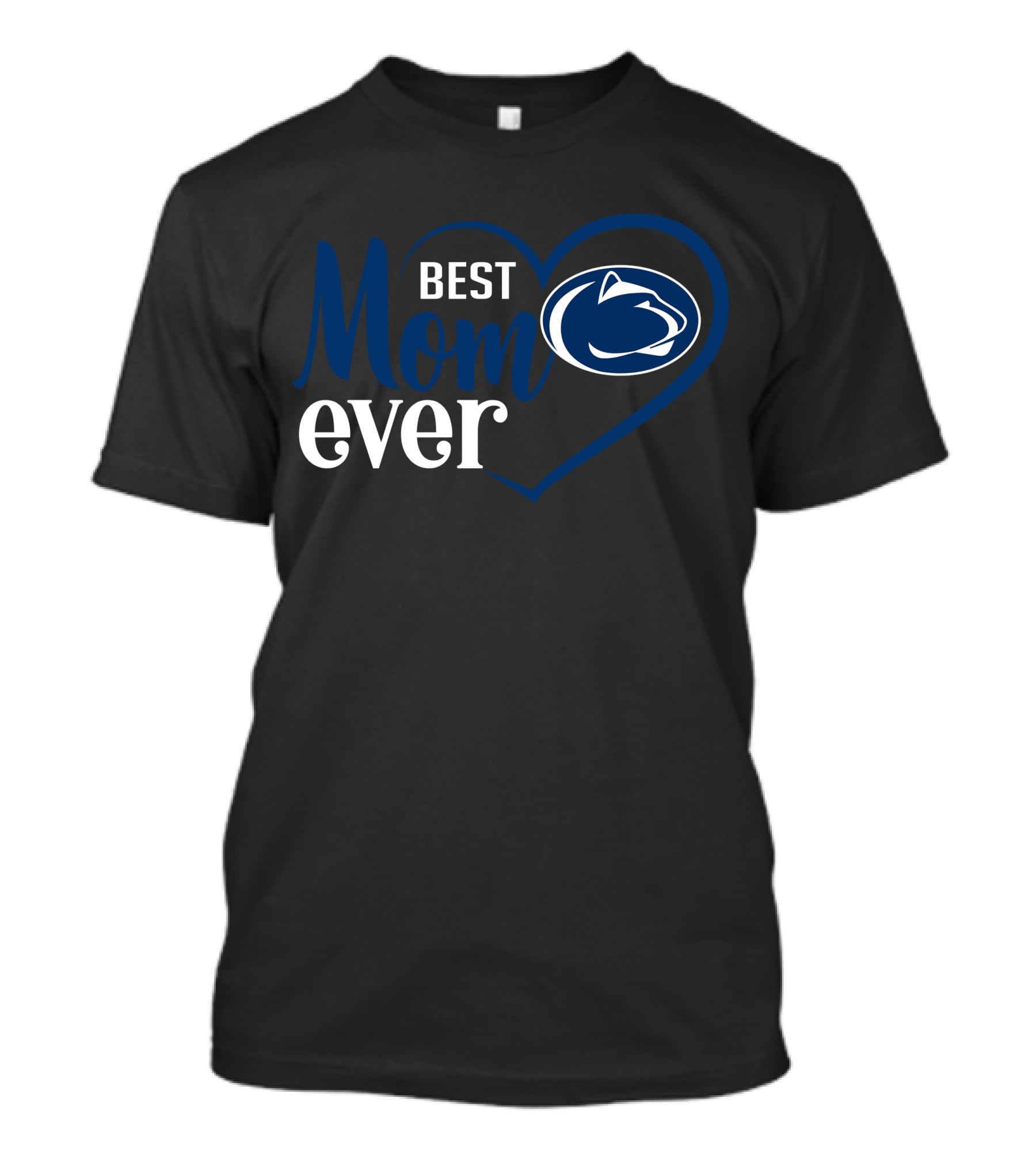 Best Mom Ever Penn State Nittany Lions Heart T-Shirt