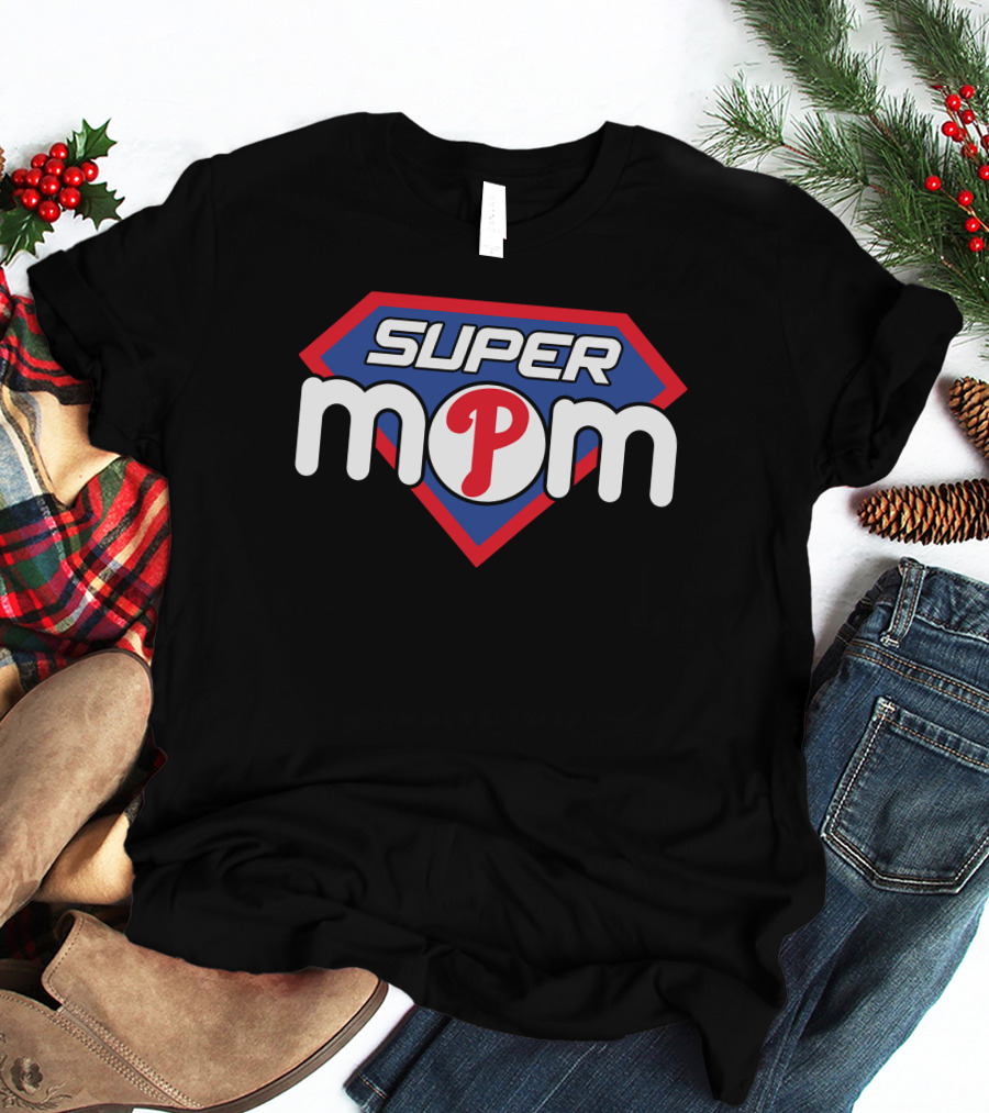 Super Mom Philadelphia Phillies 'P' T-Shirt