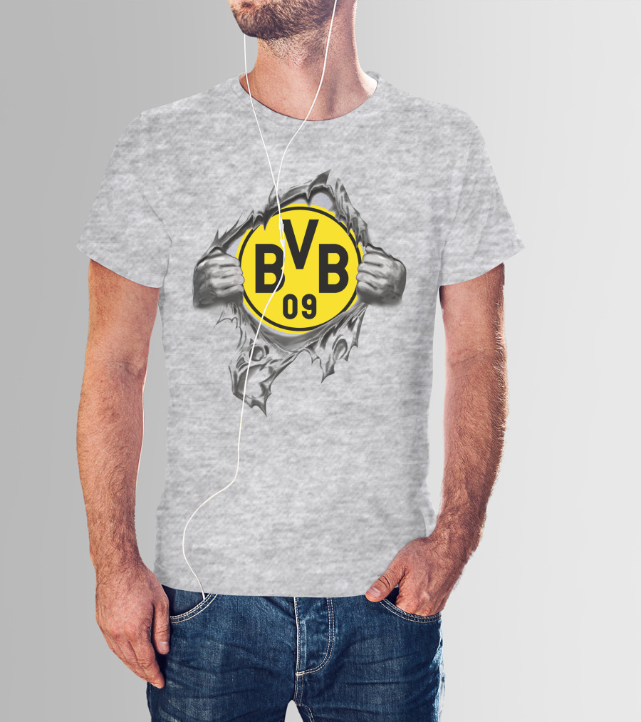 Dortmund Bvb 09 Super Fan Logo Burst T-Shirt