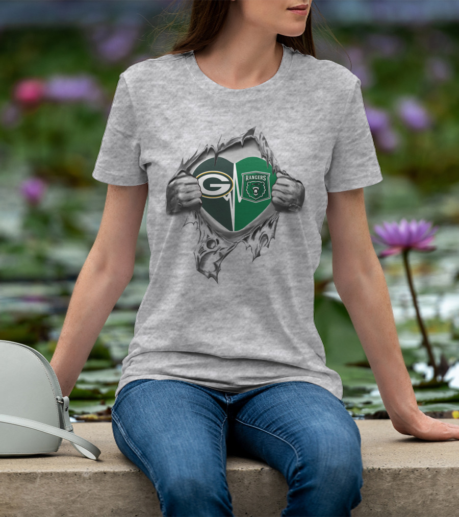 Packers Heartbeat With Parkside Rangers Spirit T-Shirt