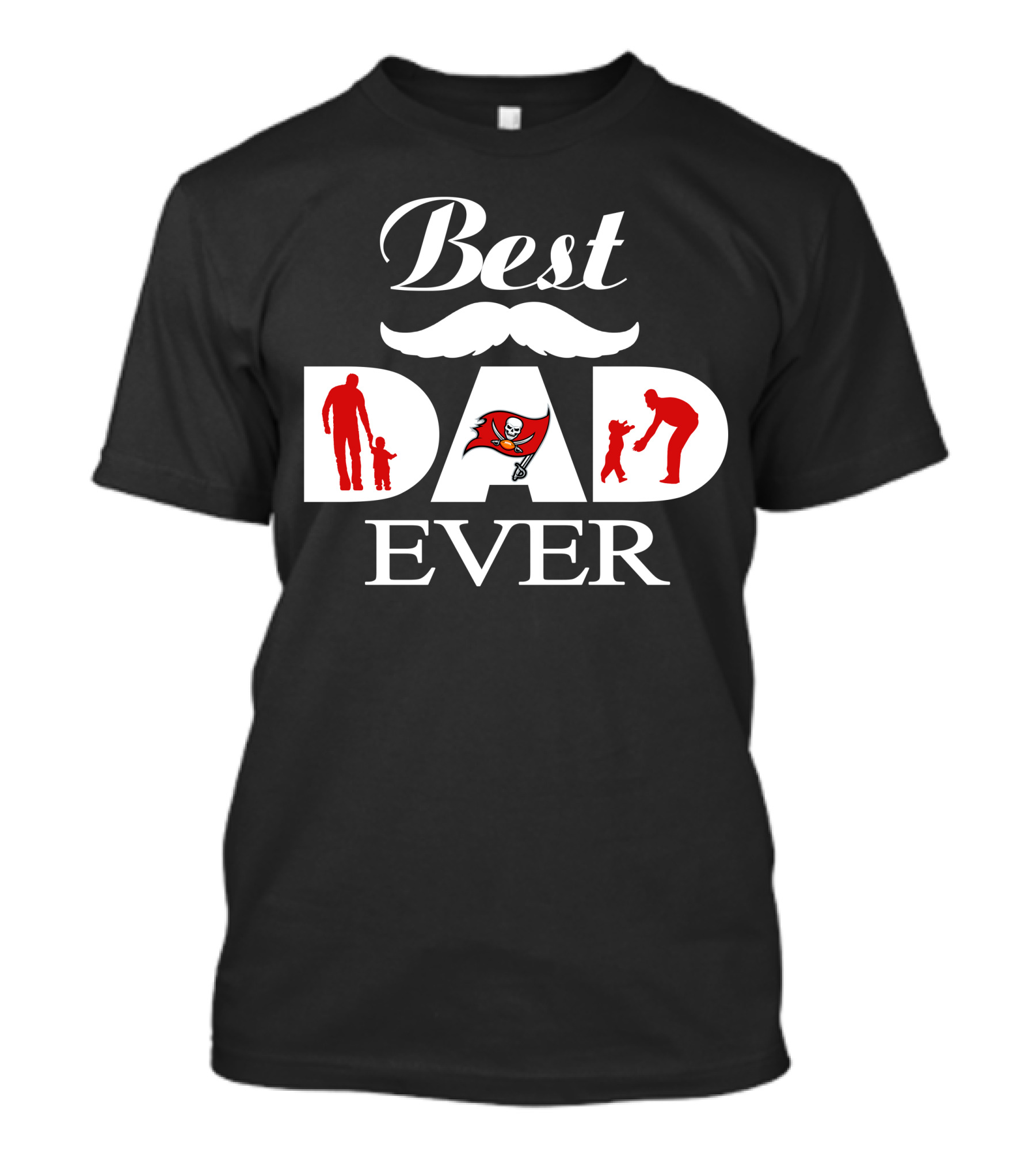 Tampa Bay Buccaneers Best Dad Ever Fathers Day Football Gift T-Shirt
