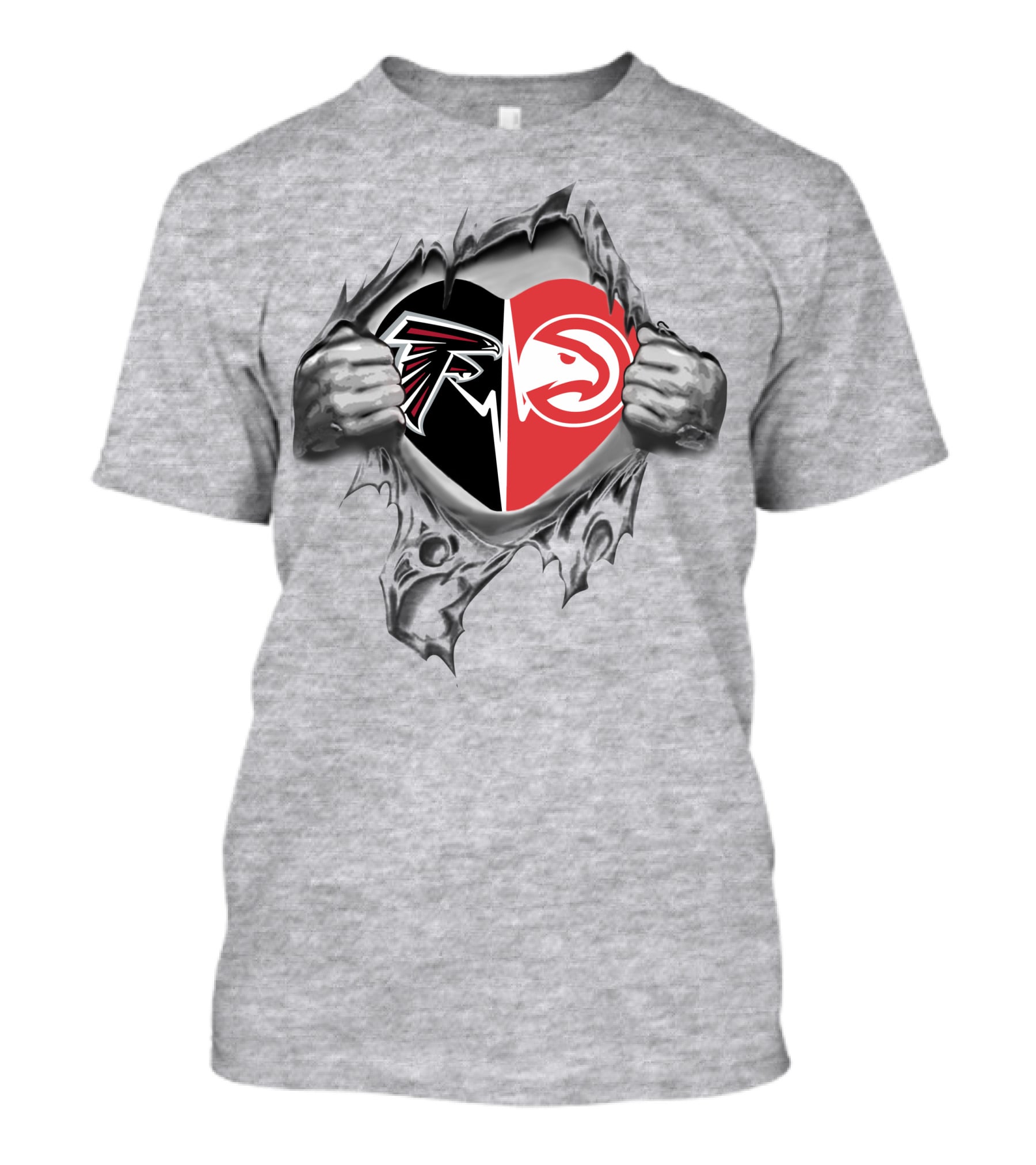 Atlanta Falcons And Hawks Heart It's In My Heart T-Shirt