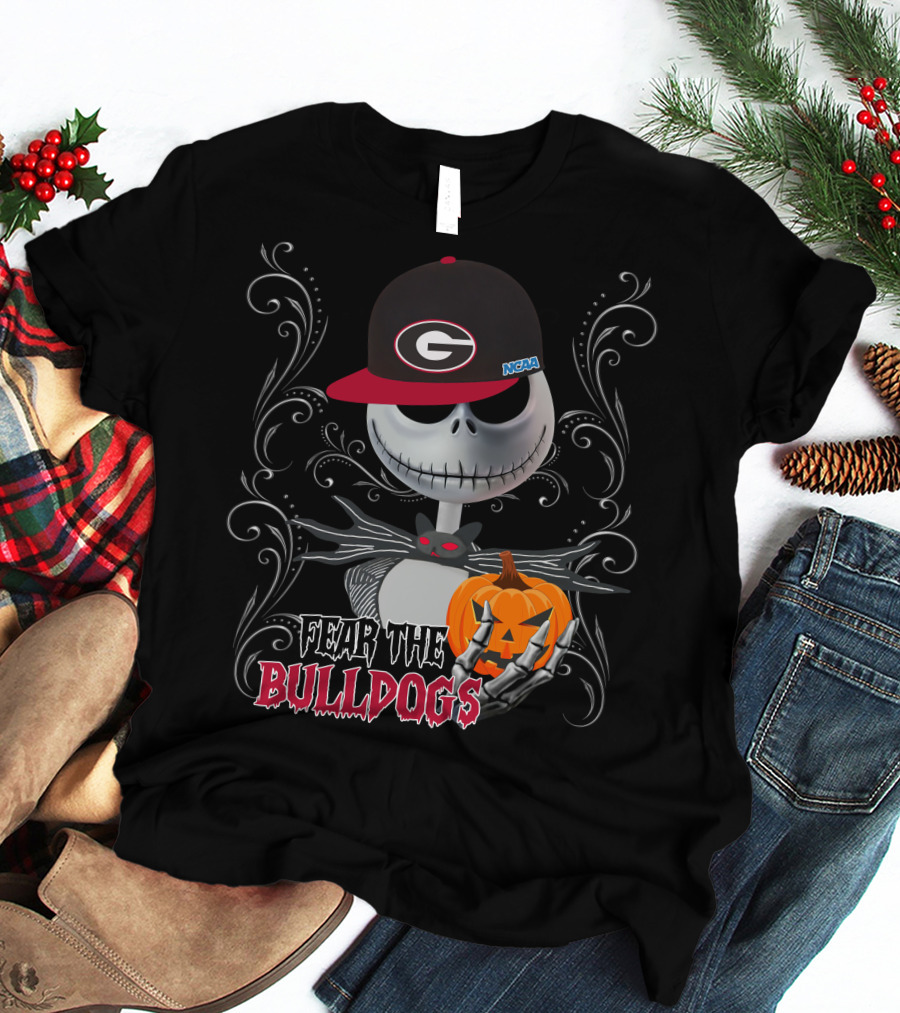 Fear The Bulldogs Georgia NCAA Halloween T-Shirt