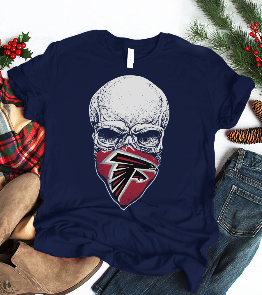 Atlanta Falcons Skull Logo Bandanna T-Shirt