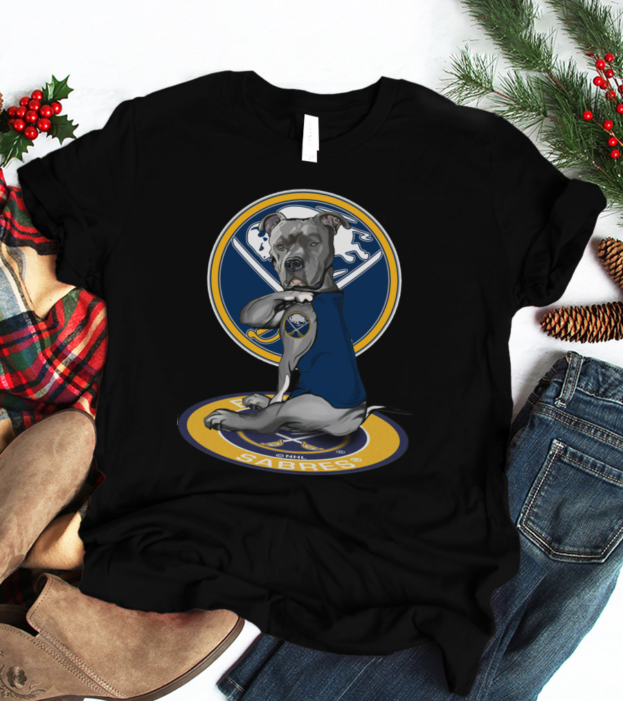 Buffalo Sabres Dog Mascot Nhl Team T-Shirt