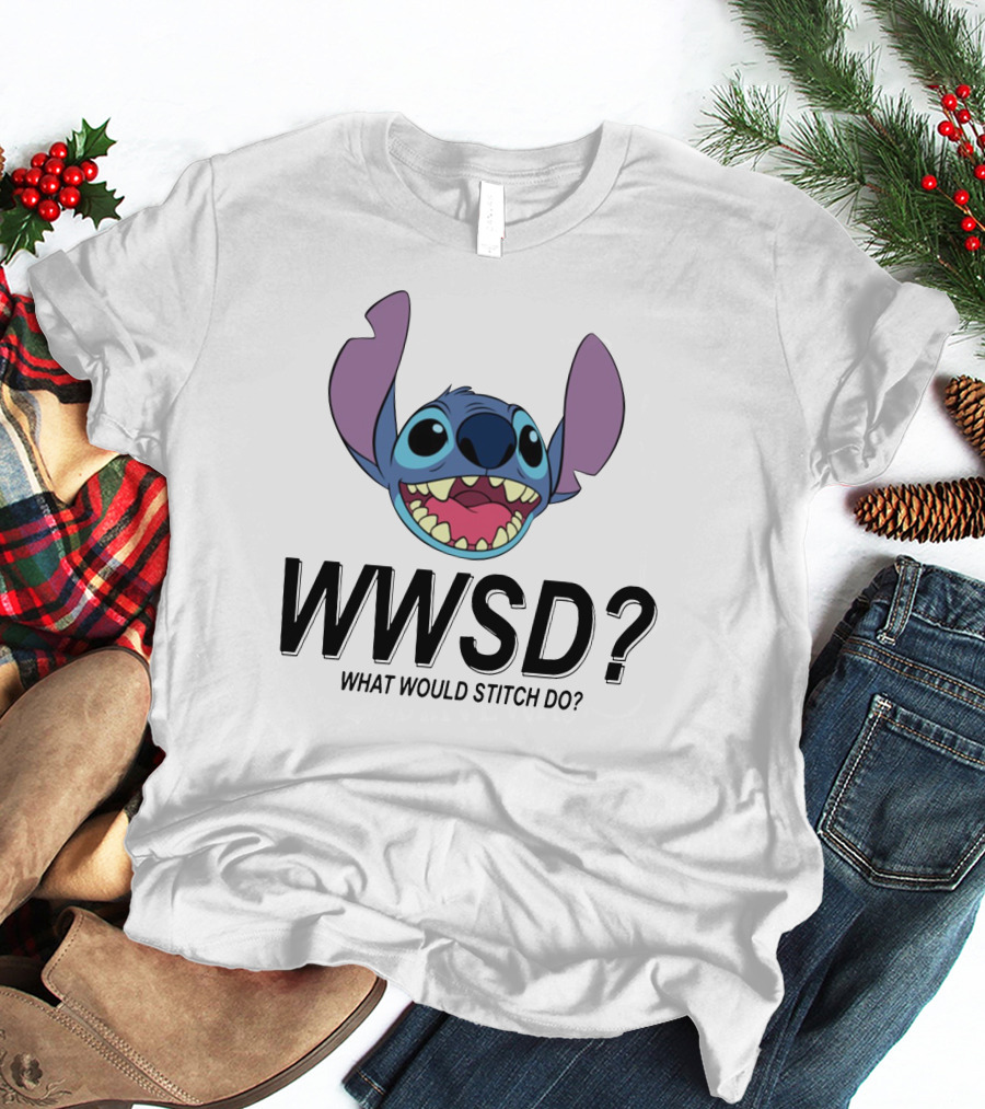 WWSD What Would Stitch Do? Disney Fan T-Shirt