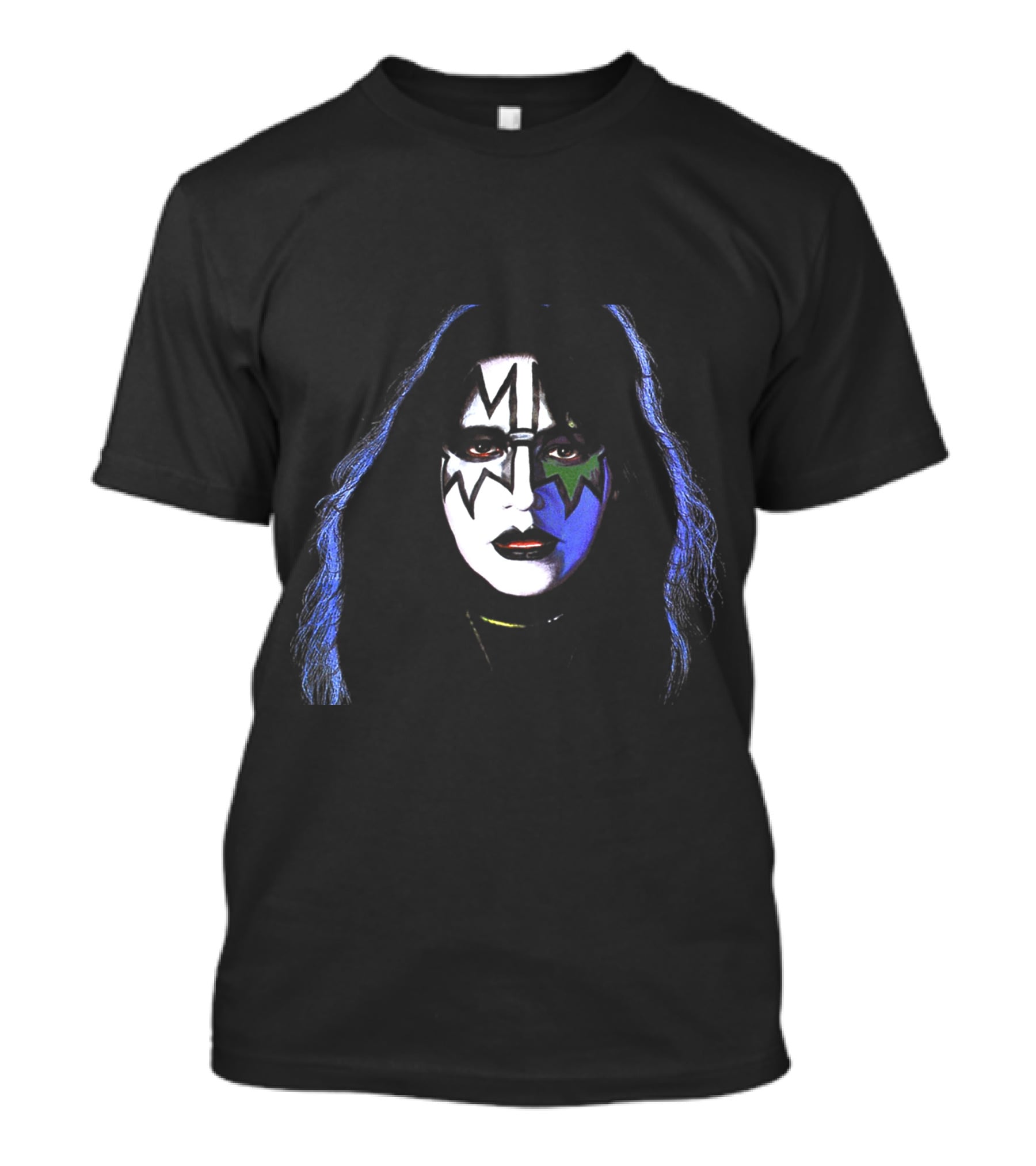 Kiss Rock Band Ace Frehley Makeup T-Shirt