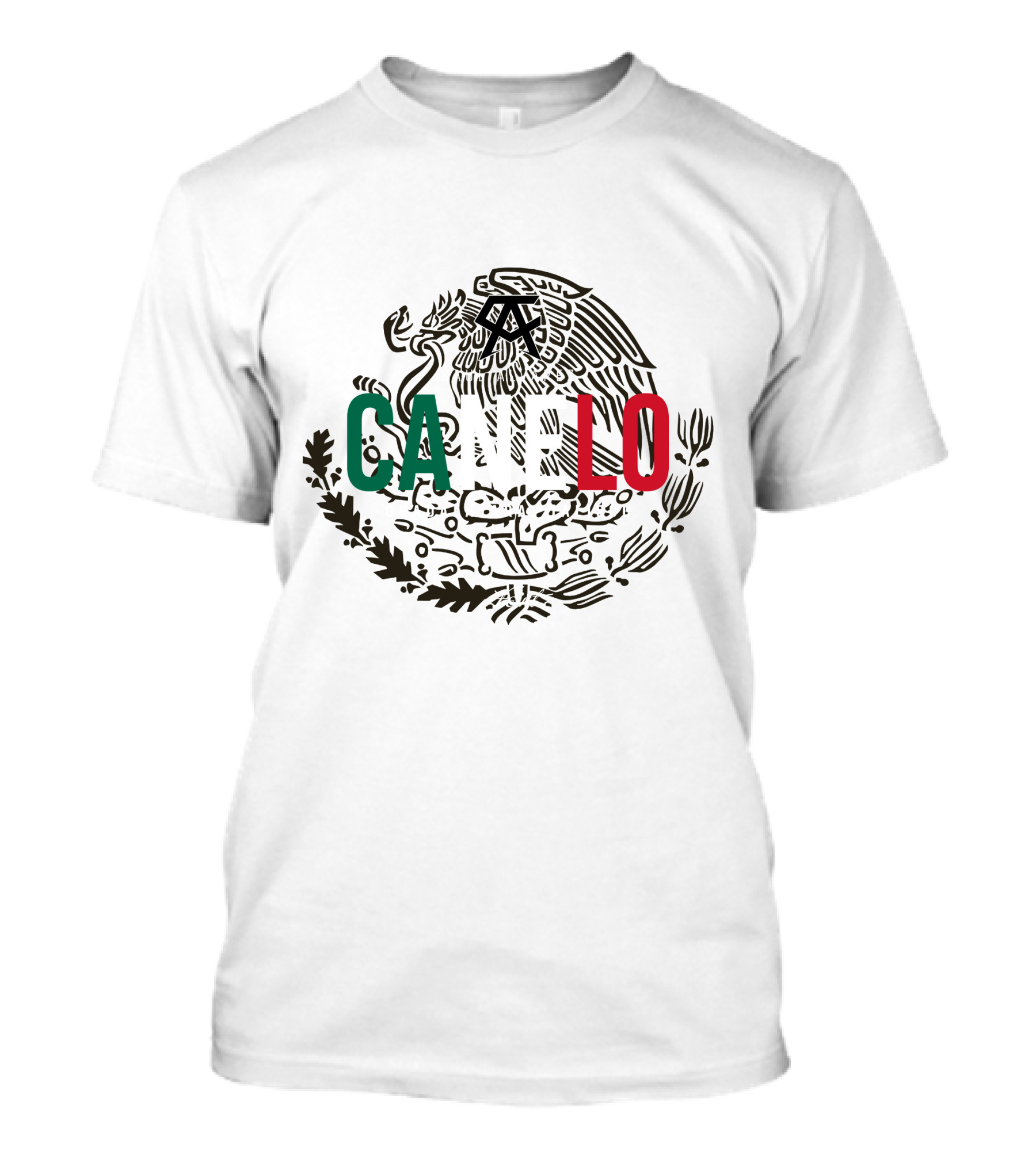 Canelo Alvarez Mexican Emblem Style CA Boxing T-Shirt