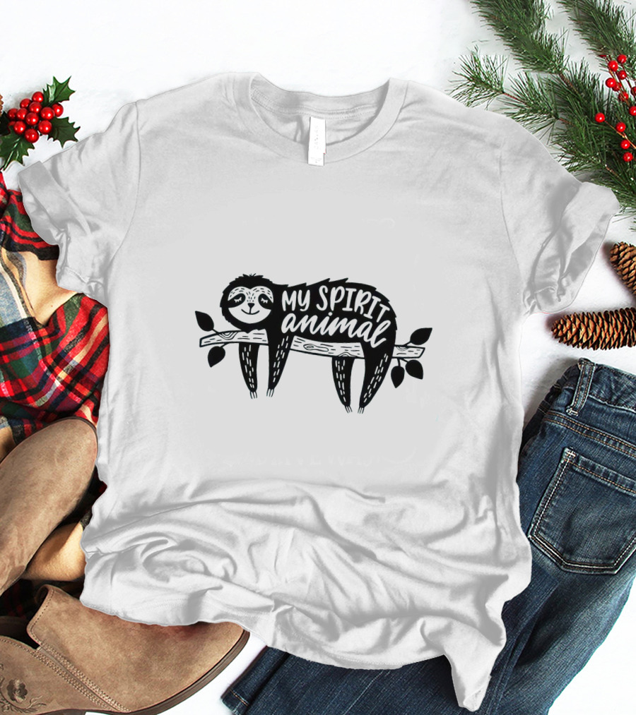 My Spirit Animal Sloth On Branch T-Shirt