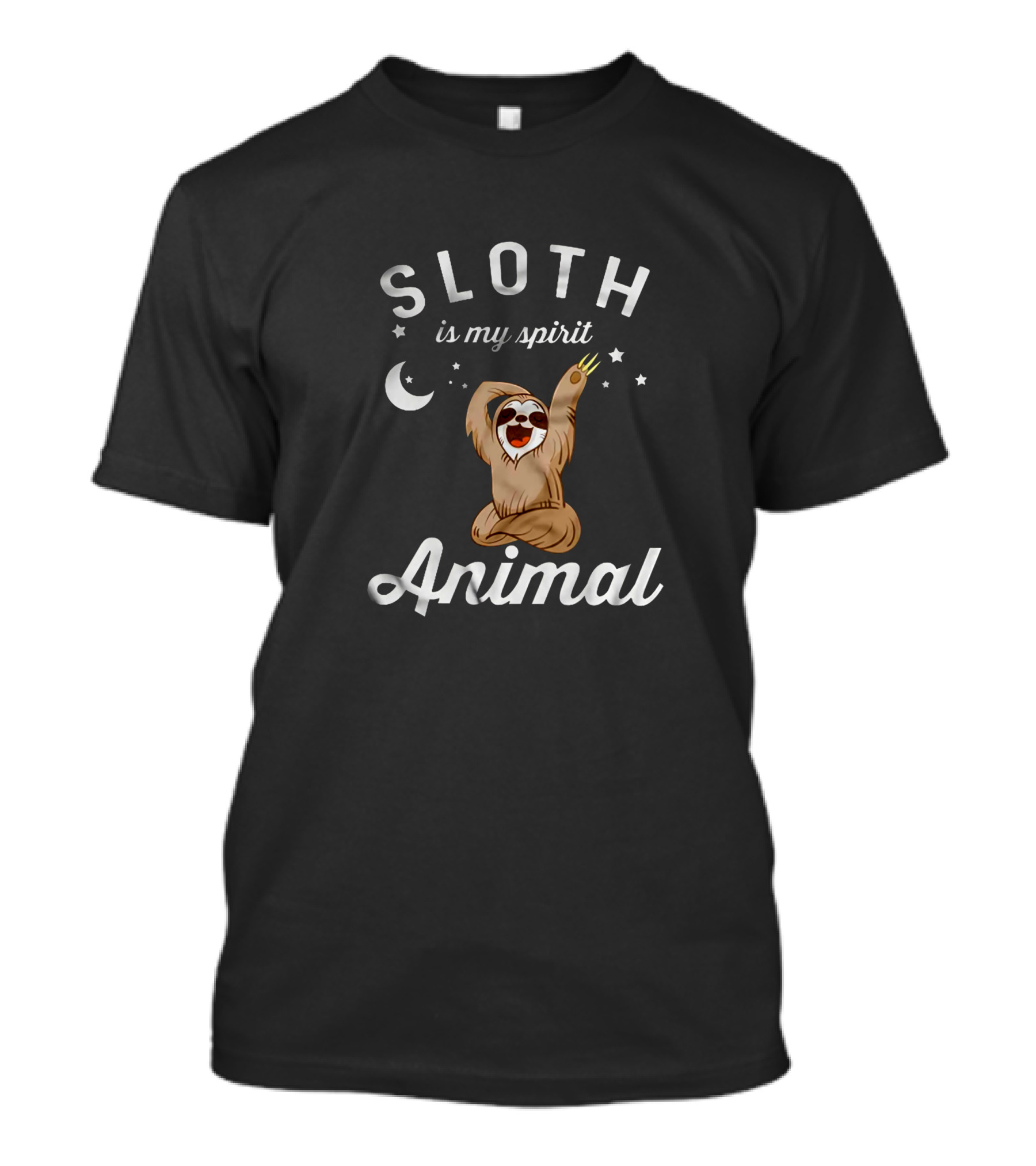 Sloth Is My Spirit Animal Moon Stars T-Shirt