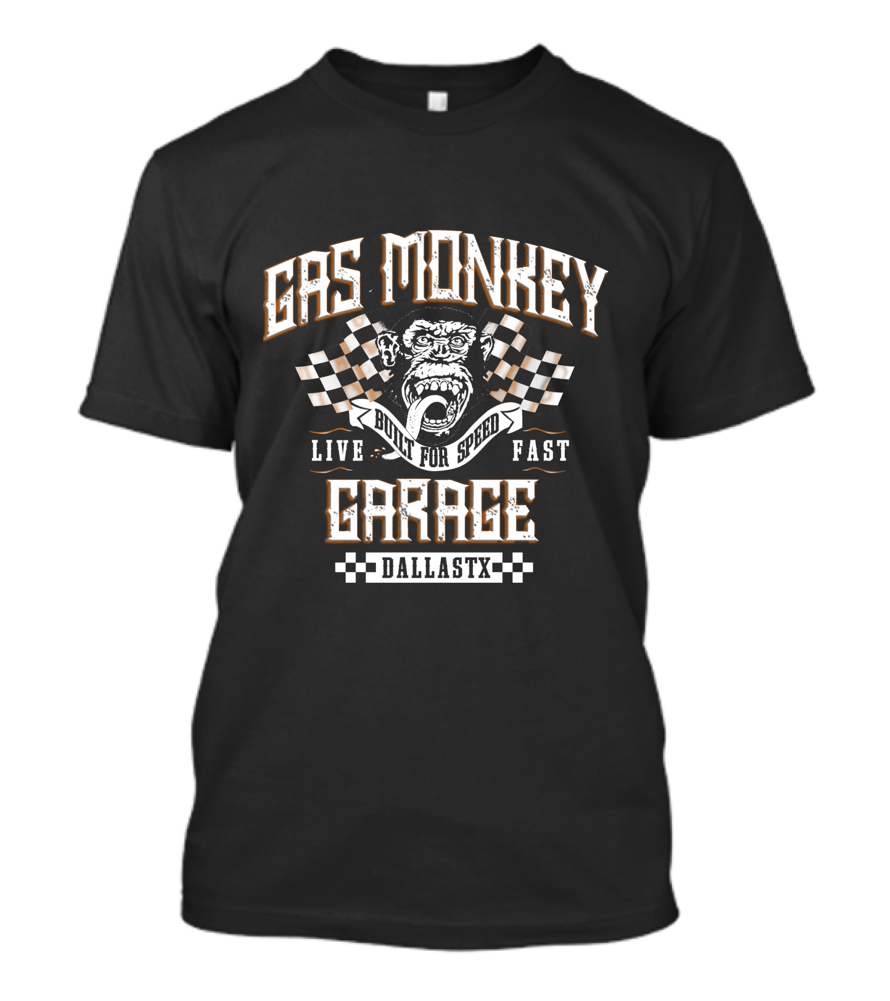 Gas Monkey Garage Live Fast Built For Speed Dallas TX T-Shirt