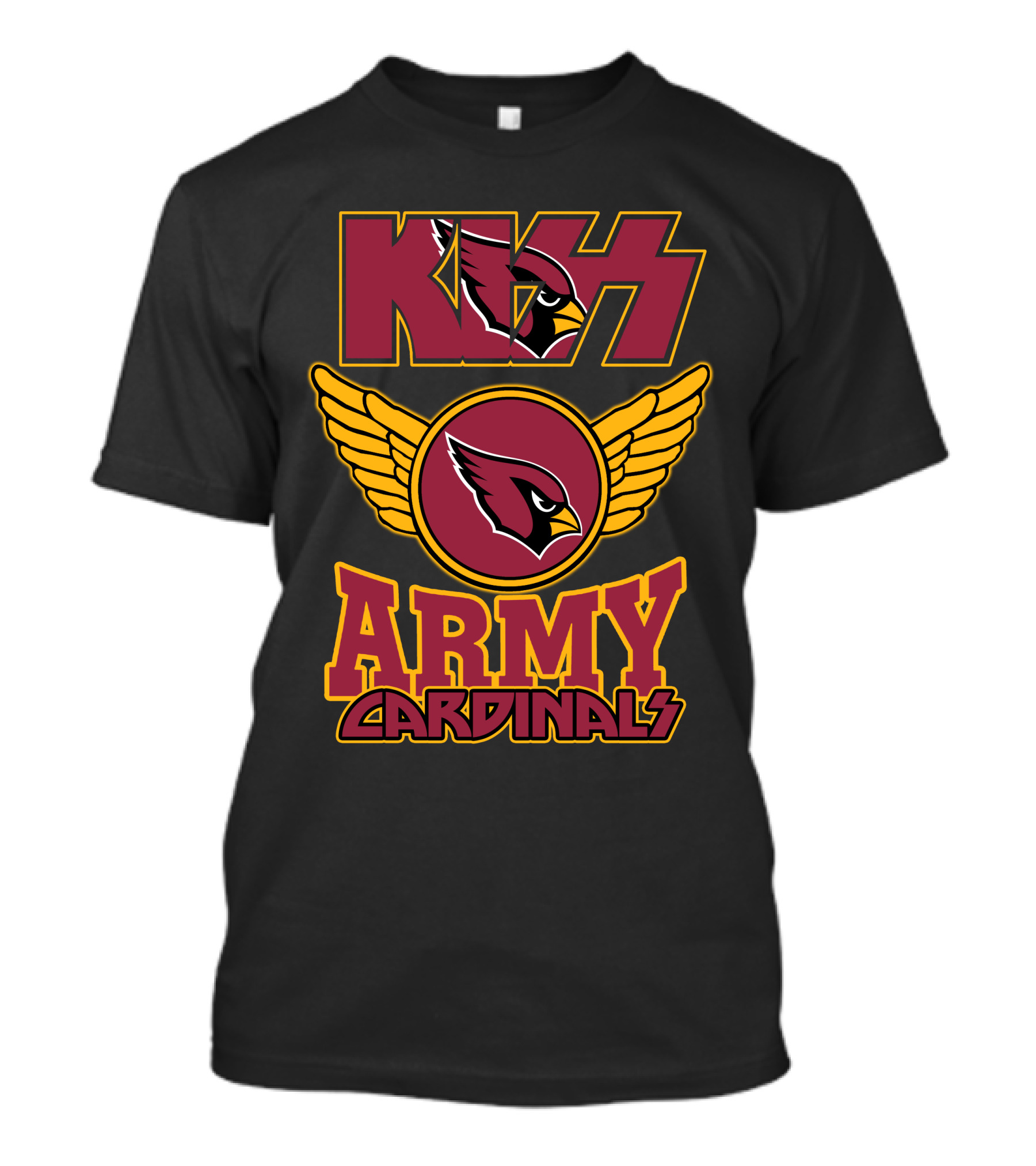 Kiss Army Cardinals Nfl121 Arizona T-Shirt