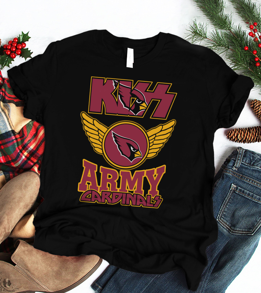 Kiss Army Cardinals Nfl121 Arizona T-Shirt
