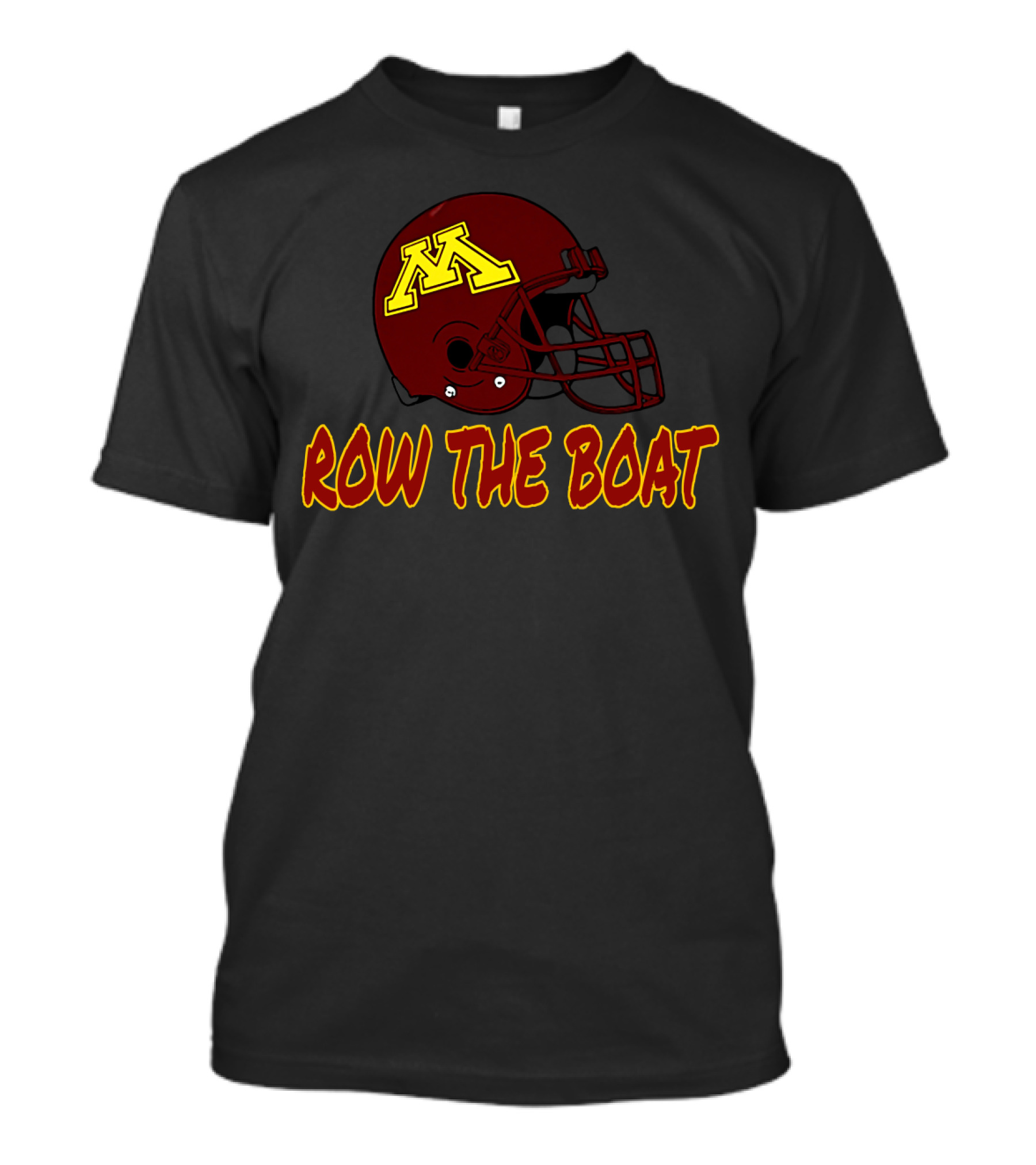 Row The Boat Minnesota Football Helmet T-Shirt